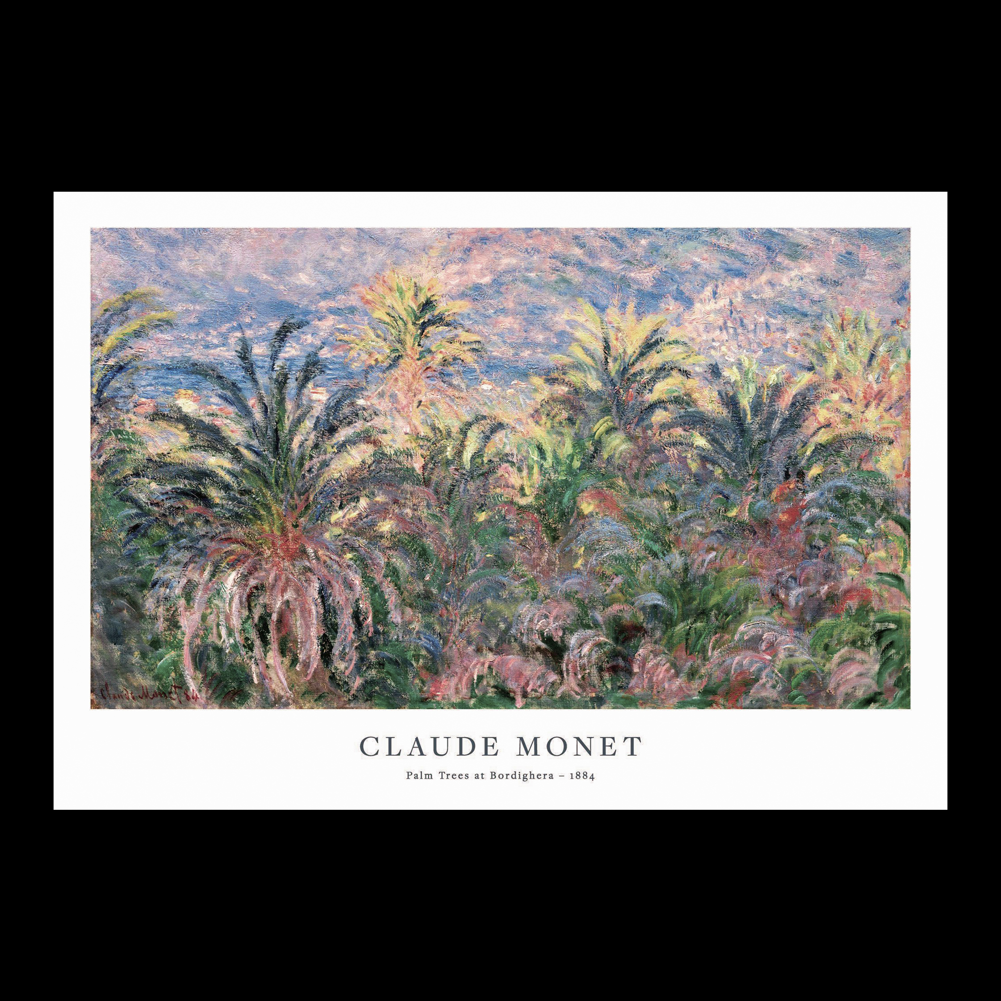 现货 意大利Mondo进口拼图 莫奈 博尔迪盖拉的棕榈树 1000片+相框