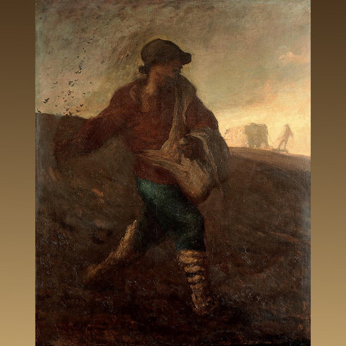 绝版日本进口拼图 Jean Francois MILLET 播种人 The Sower 300片