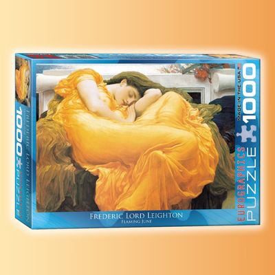 加拿大进口Eurographics拼图 Flaming June 燃烧的六月 1000片