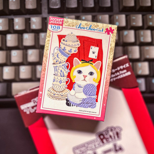 绝版 日本Beverly拼图 Jetoy chou chou cat 爱丽丝猫 108片+框
