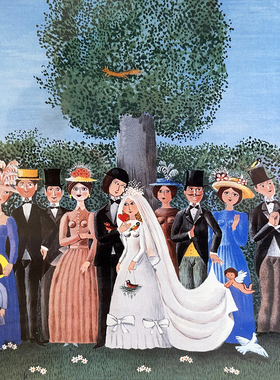 绝版现货 日本BON进口拼图 Raymond Peynet 结婚式 婚礼 1000片