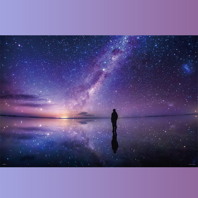 绝版现货 日本YANOMAN进口拼图 KAGAYA 乌尤尼盐湖 夜光 1000片