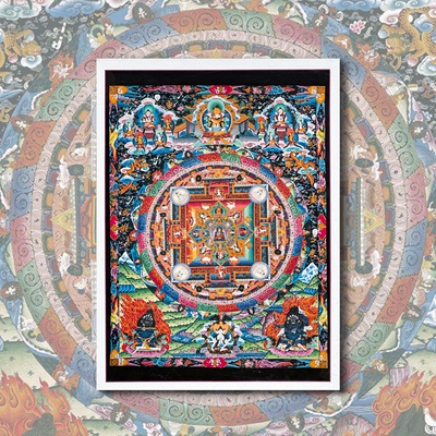 绝版 日本 Central Hobby 进口拼图 佛 唐卡 西藏曼陀罗 1000片