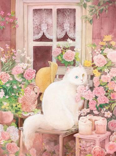 3D-JP现货包邮塑料悄然盛开拼图