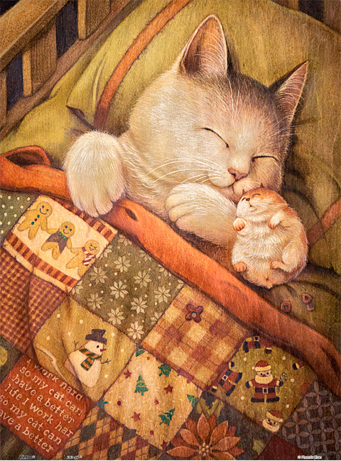 3DJP绝版拼图相伴入梦猫300片