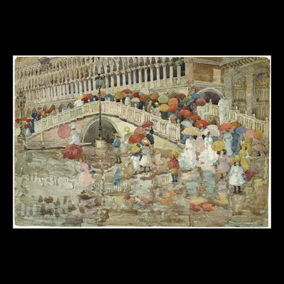 现货 意大利Mondo进口拼图 油画 Prendergas 雨中伞 1000片+相框