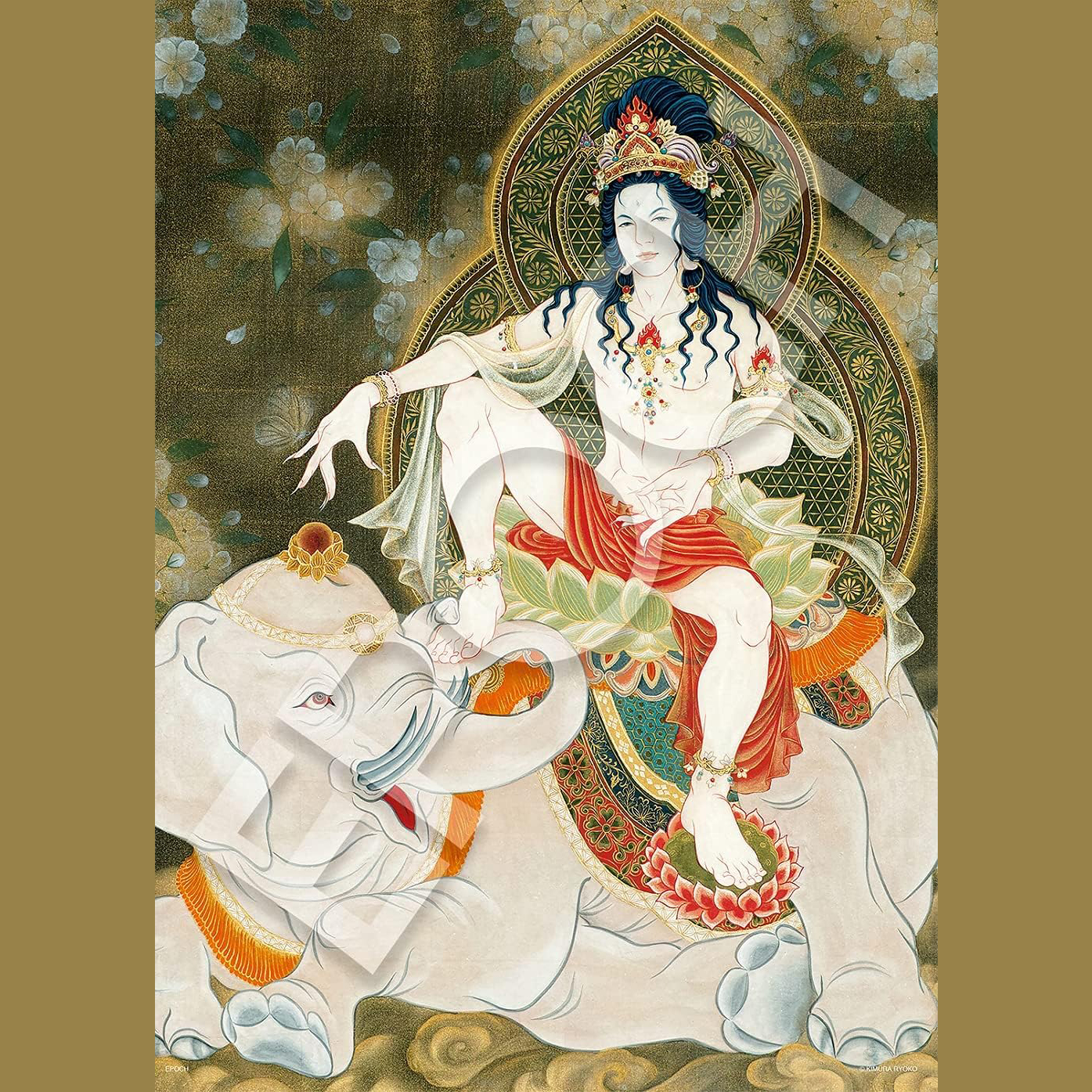 绝版现货 日本EPOCH进口拼图 佛 木村了子 普贤菩萨像 500片