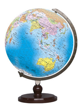 绝版现货 3D-JP立体塑料拼图 蓝色简体中文地球仪 9吋540片 3djp