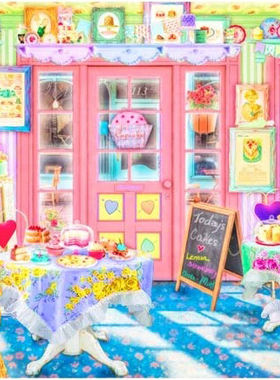 绝版现货 Pintoo塑料拼图 Aimee Stewart 甜点蛋糕屋 1000片 3djp