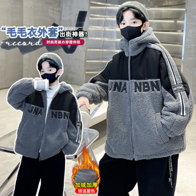棉服男款男童外套2025新款今年流行爆款加绒加厚潮帅气时髦外套冬