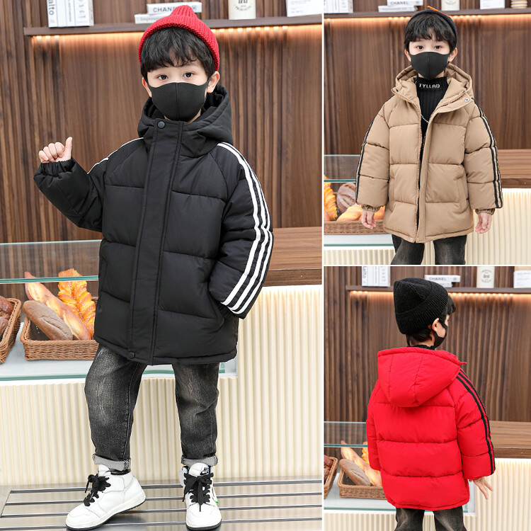 儿童装男童加绒外套秋冬装2025新款酷帅宝宝冬季加厚保暖棉服
