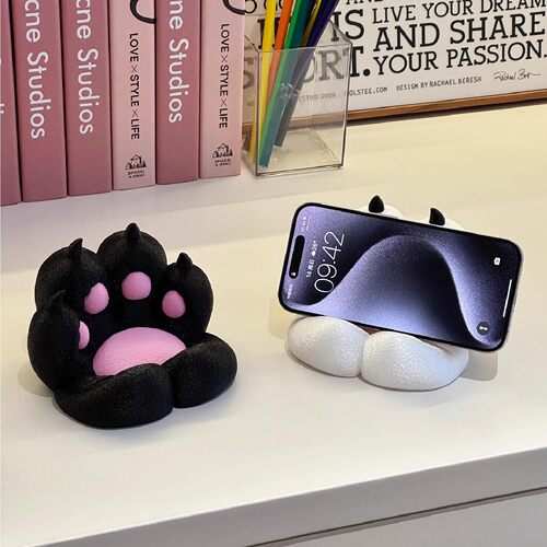 【猫爪3d】手机支架桌面可爱摆件