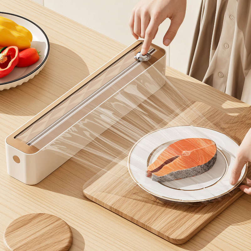 【吸盘】保鲜膜切割器壁挂式免撕