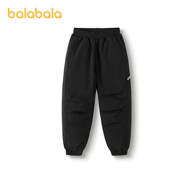 【商场同款】巴拉巴拉童装儿童羽绒裤男童2025冬新款保暖长裤防护