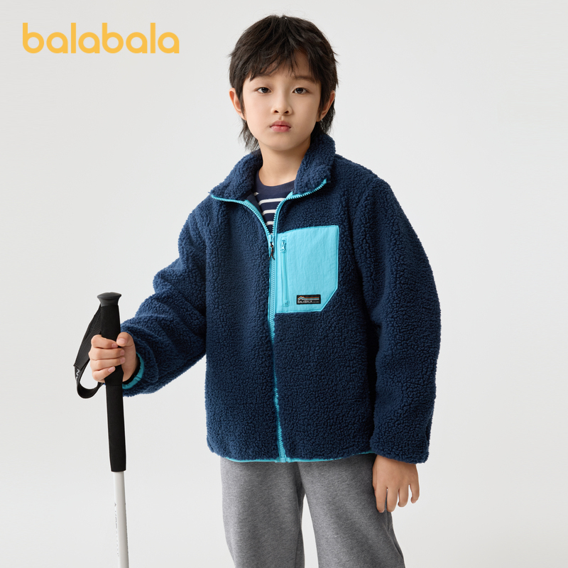 巴拉巴拉外套男女童摇粒绒上衣