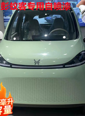 金彭蚁客电动车冰川蓝色专用车漆白色自喷漆冰沙绿色划痕修补漆笔