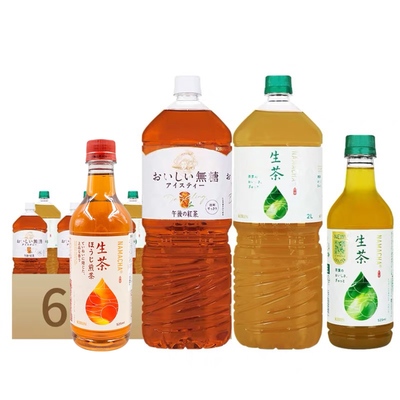 日本麒麟生茶2L大容量无糖饮料