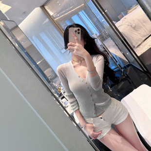 杜总家 温婉韩美人*简约初秋款吊带防晒开衫法式温柔气质女两件套