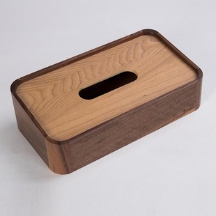纸抽盒新中式 新品 实木轻奢纸巾盒卧室客厅家用创S意茶几餐桌木质