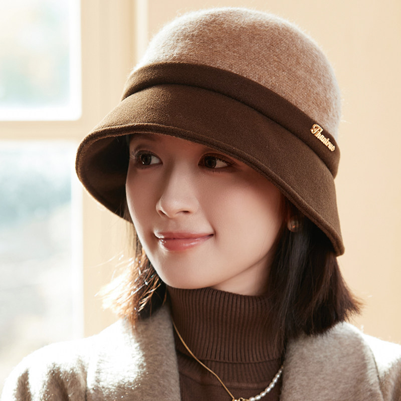 羊毛呢渔夫帽子女秋冬天保暖优雅英伦复古盆帽礼帽气质百搭韩版潮,服饰配件/皮带/帽子/围巾,帽子,淘宝优惠券,粉丝福利购,淘宝优惠卷