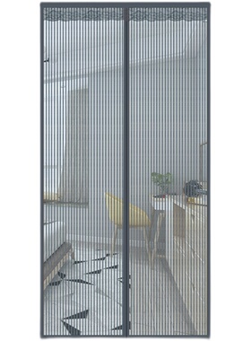 定制夏季防蚊门帘磁块防蝇门帘全磁条款式家用免打孔魔术贴帘子