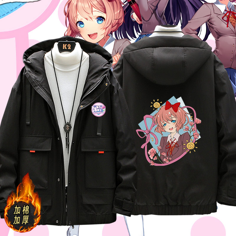 dokidoki心跳文学加厚棉服外套