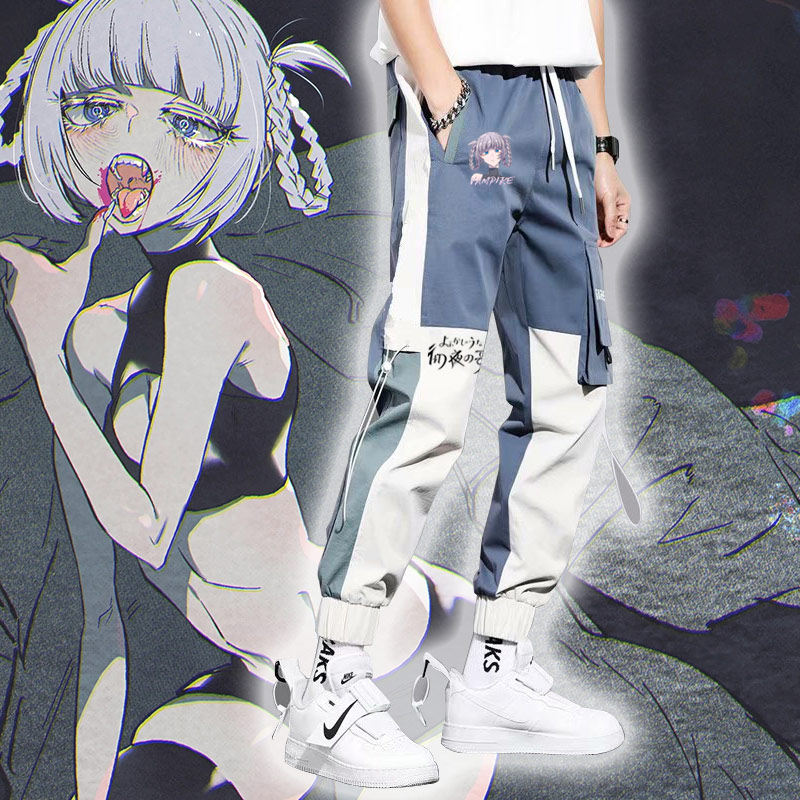彻夜之歌七草荠周边裤子二次元动漫卫裤子男女休闲工装长裤ne
