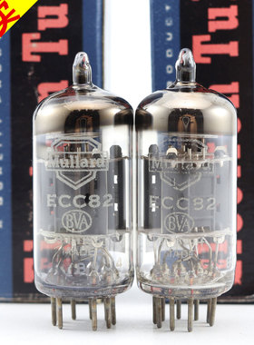全新英国原盒大盾 ECC82/12AU7/5814A带圆环灰坑屏ecc82电子管