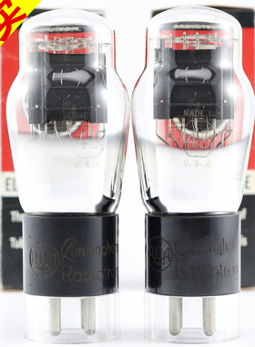 精选配对全新美国原盒刻字RCA 45/245/345 D环葫芦身45电子管