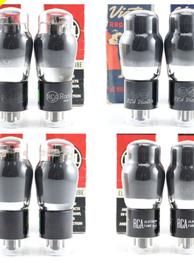 全新美国原盒RCA 6F6G/6P6P/6V6 D环/方环喷碳/厚碳6f6g电子管