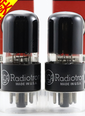 精选配对全新美国原盒RCA 6SN7GT/6N8P/6H8C带方环厚碳6sn7电子管