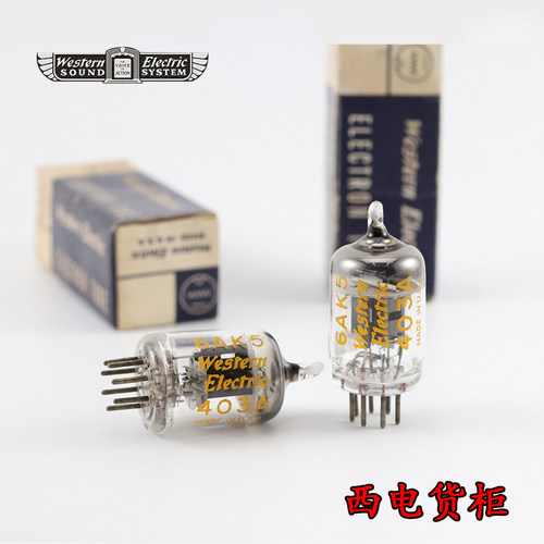 精选全新美国原盒西电 403A/6AK5/EF95/6J1/5654带方环403电子管