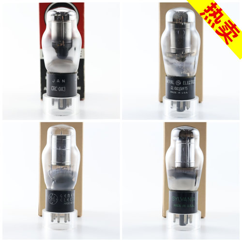 一批全新盒装RCA/喜万年/GE/JAN OA3/0A3/VR75/wy2p带方环电子管