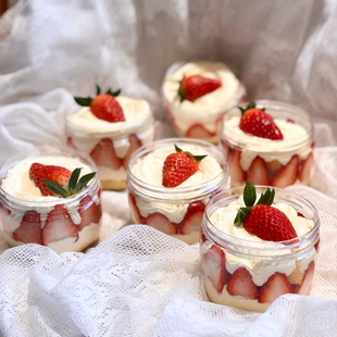 罐子蛋糕包装豆乳盒子坚果曲奇饼食品密封罐盒子蛋糕包装透明圆形