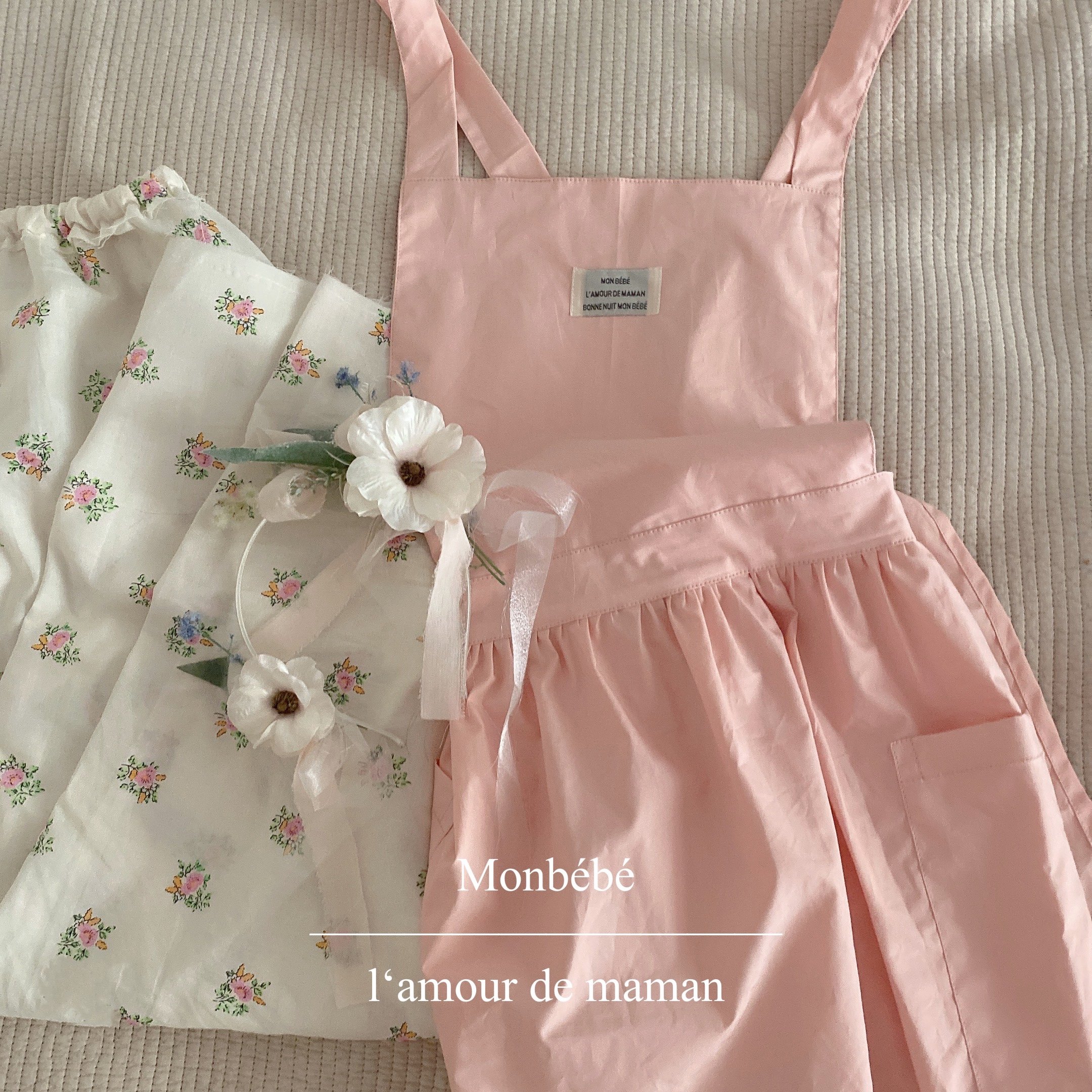 monbebe韩国进口家居用品粉色系带围裙复古带口袋,家庭/个人清洁工具,围裙,淘宝优惠券,粉丝福利购,淘宝优惠卷