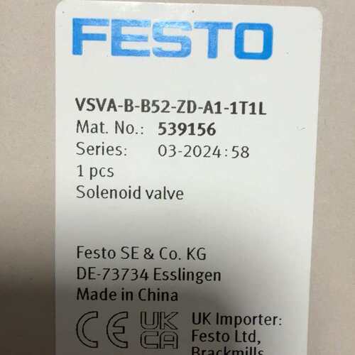 议价费斯托 VSVA-B-B52-ZD-A1-1T1L 539可维修