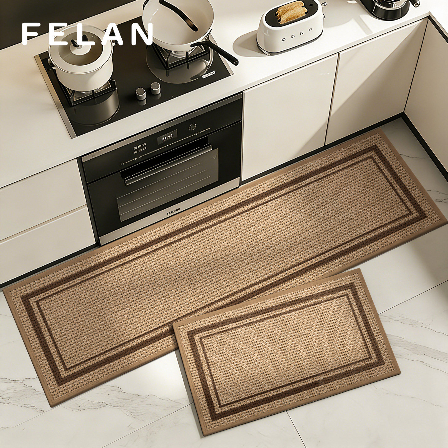 耐脏防油厨房地垫2026新款防滑吸水加厚厨房间地毯垫免洗可擦脚垫,居家布艺,厨房地垫,淘宝优惠券,粉丝福利购,淘宝优惠卷