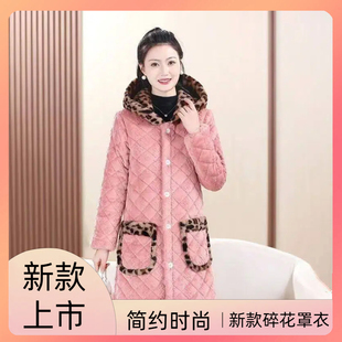 罩衣女新款冬装四川省服短款围裙洋气加绒加厚工作服外套小个子穿