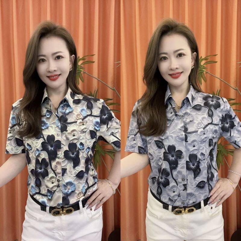 欧货刺绣衬衫领Polo衫男款短袖2025新款潮牌高级感痞帅夏季衬衣领