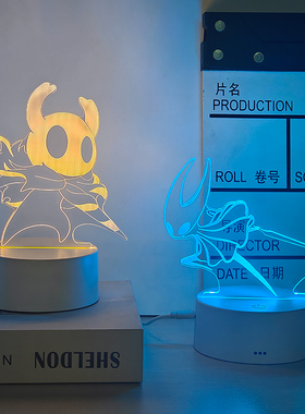 空洞骑士wiki周边手办卧室桌面摆件电竞机箱氛围小夜灯送男生礼物