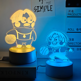 新鸡你太美手办ikun坤坤玩偶小黑子坤哥摆件蔡徐坤同款恶搞小夜灯