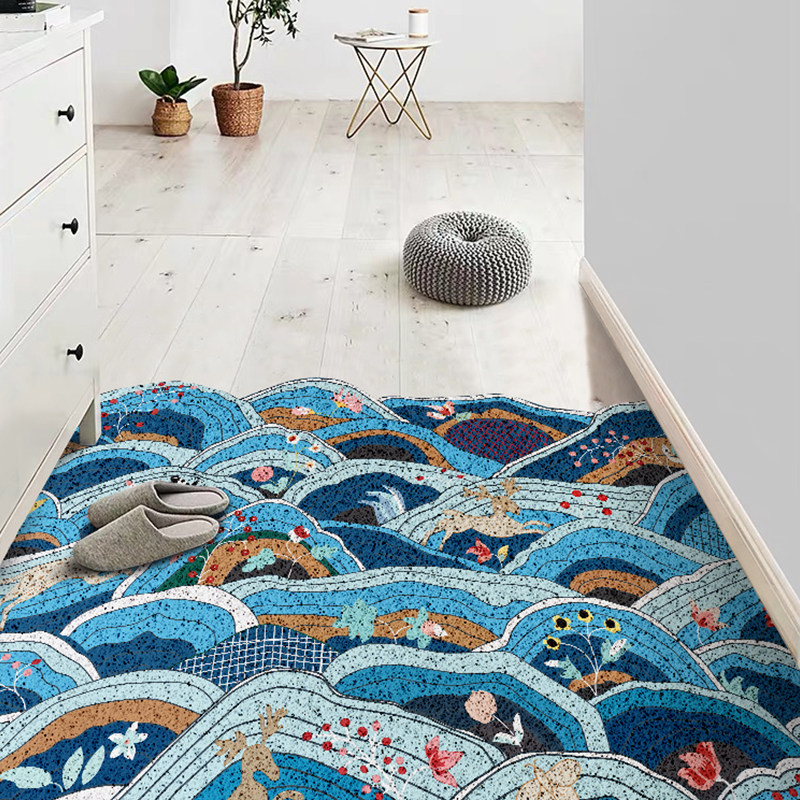 日式丝圈地垫 进门家用入户门地毯门垫玄关除尘刮沙防滑垫PVC,居家布艺,家用脚垫,淘宝优惠券,粉丝福利购,淘宝优惠卷