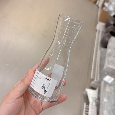 提瓦顿透明玻璃花瓶桌面摆件