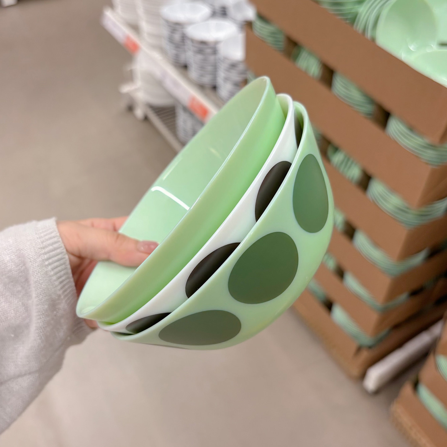 宜家代购OFTAST奥夫塔防摔钢化玻璃餐具轻奢简约家用饭碗汤碗盘碟