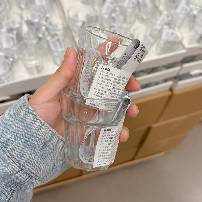 日本进口无铅玻璃杯家用小酒盅