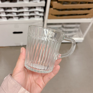 新品宜家代购DRÖMBILD德吕姆比尔德透明玻璃杯250ml家用耐热水杯