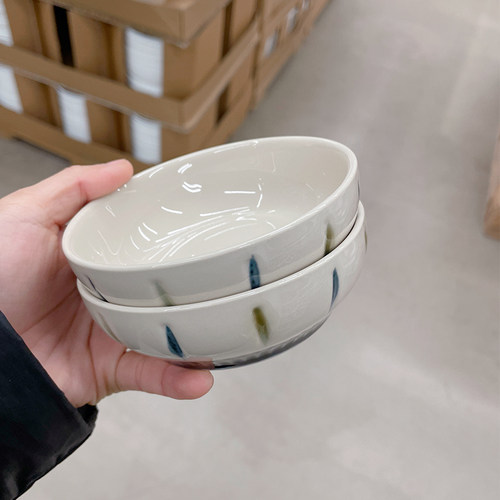 家用日式窑变陶瓷餐具花朵盘