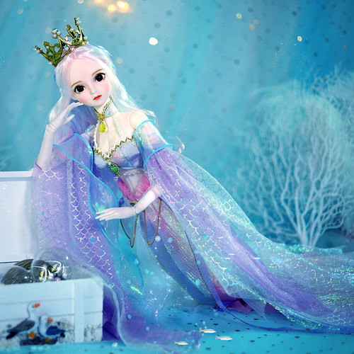 德必胜女娃娃玩具人鱼公主