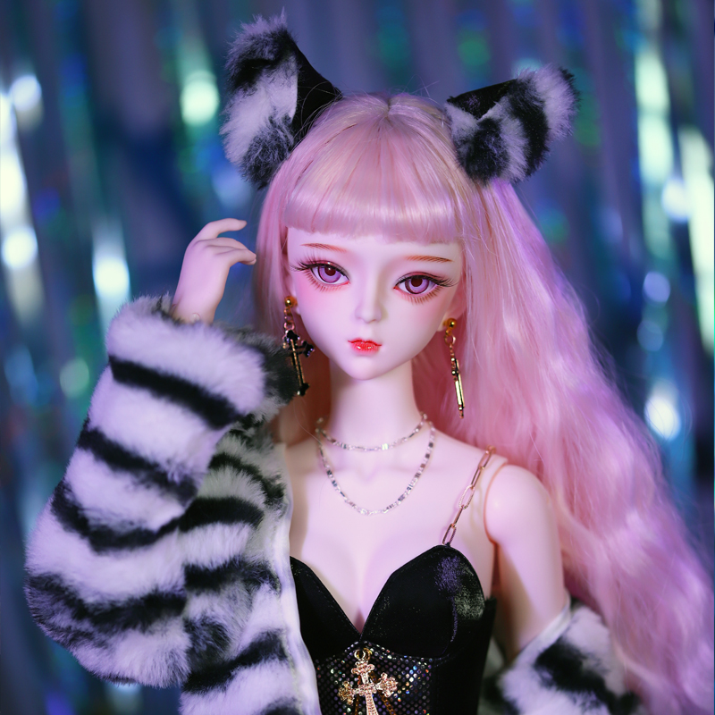 德必胜女娃娃可换眼珠假发