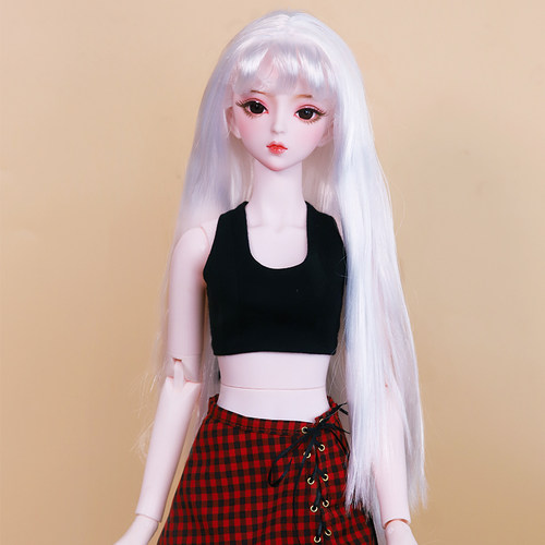 德必胜女三分娃头假发可改妆